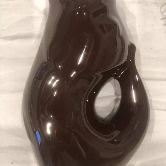 Gurgle Pot Brown Ceramic 6.5 Inch Gurgling Fish Pitcher 2006 - Picture 9 of 10